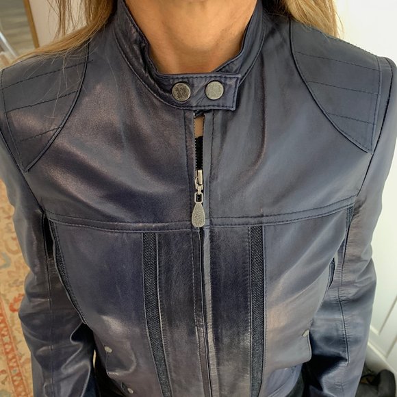 PAIGE leather denim jacket - Picture 6 of 7